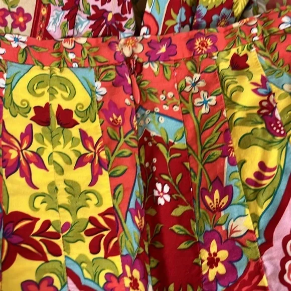 Jones Wear Jeans Floral Colorful Spring Cotton Skirt - Picture 7 of 9